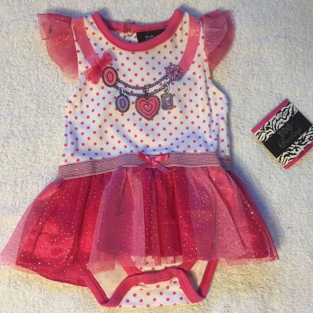 💕 NWT Baby Girl Onesie w/Tutu Sz 3/6months 💕